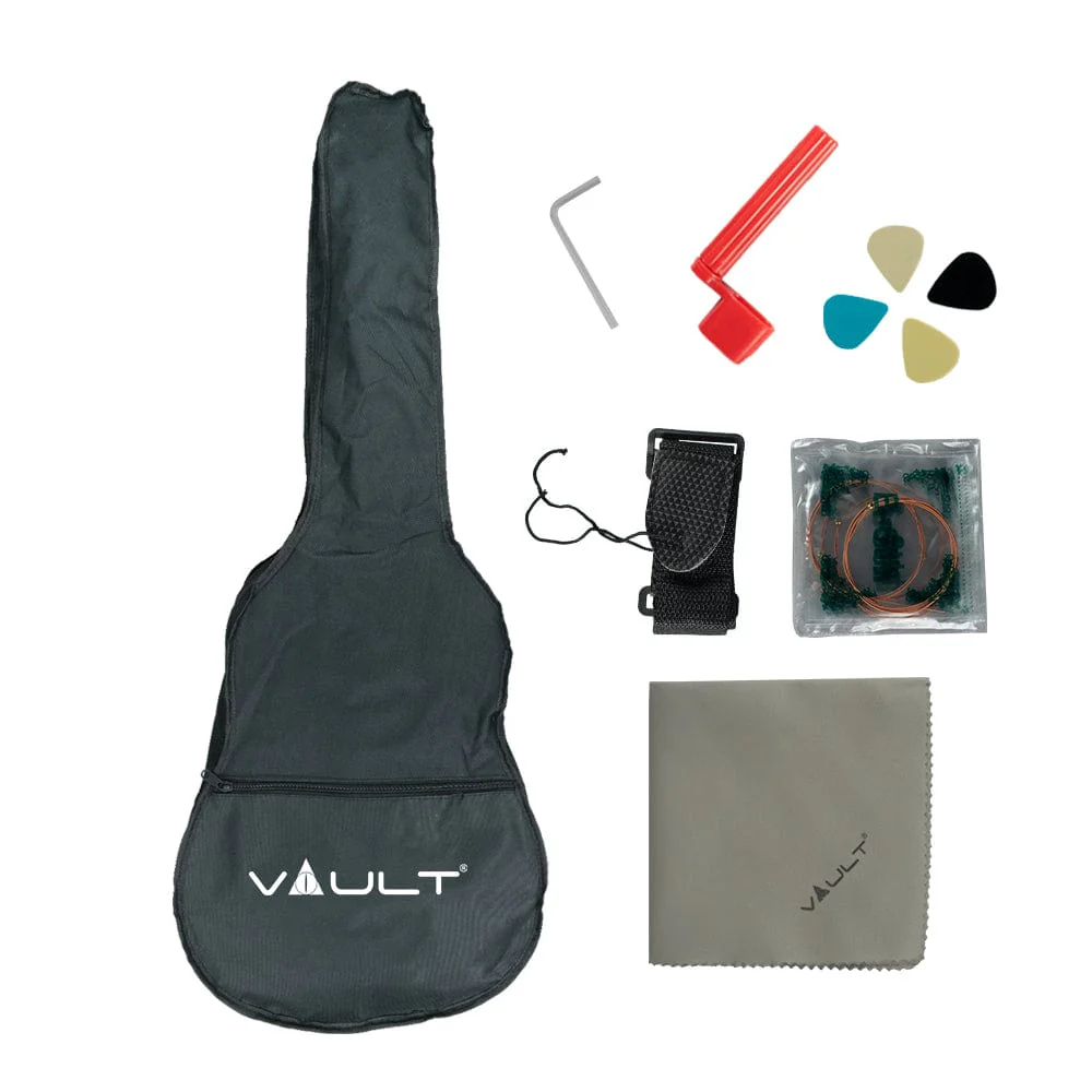Vault PA36 Parlor Body Compact Acoustic Guitar with Standard Scale Length - Image 7