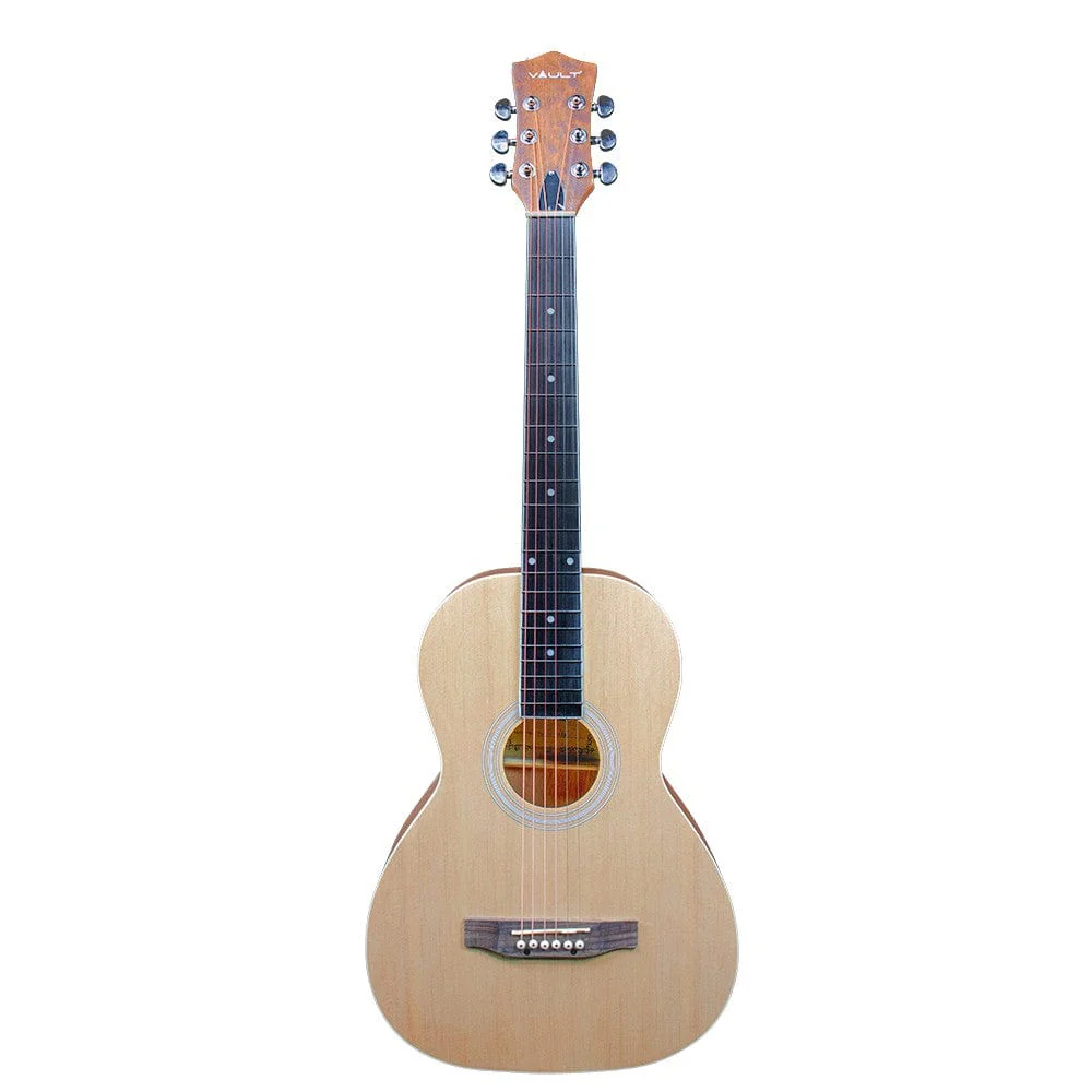 Vault PA36 Parlor Body Compact Acoustic Guitar with Standard Scale Length - Open Box - Image 2