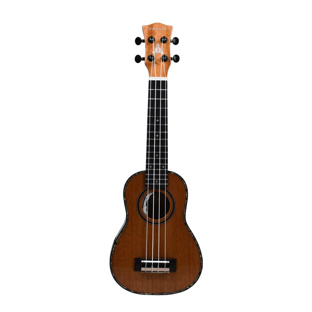 Vault Performer Pro 21" All Solid Mahogany Premium Soprano Ukulele with Gigbag - Image 2