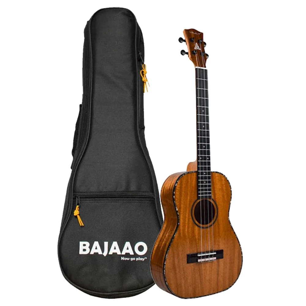 Vault Performer Pro 30" All Solid Mahogany Premium Baritone Ukulele with Gigbag - Image 16