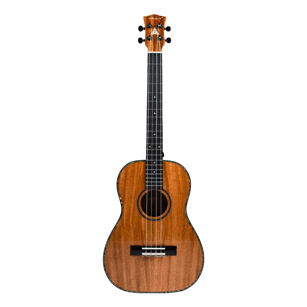 Vault Performer Pro 30" All Solid Mahogany Premium Baritone Ukulele with Gigbag - Image 18