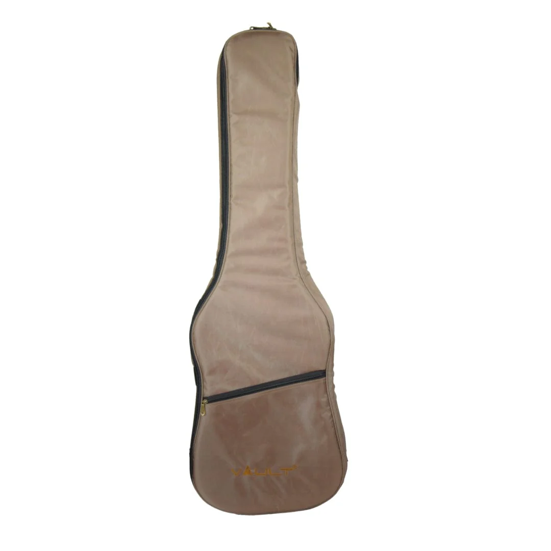 Vault Performer Pro JB4 String Electric Bass Guitar with Gigbag - High Gloss Solid Mahogany - Image 19