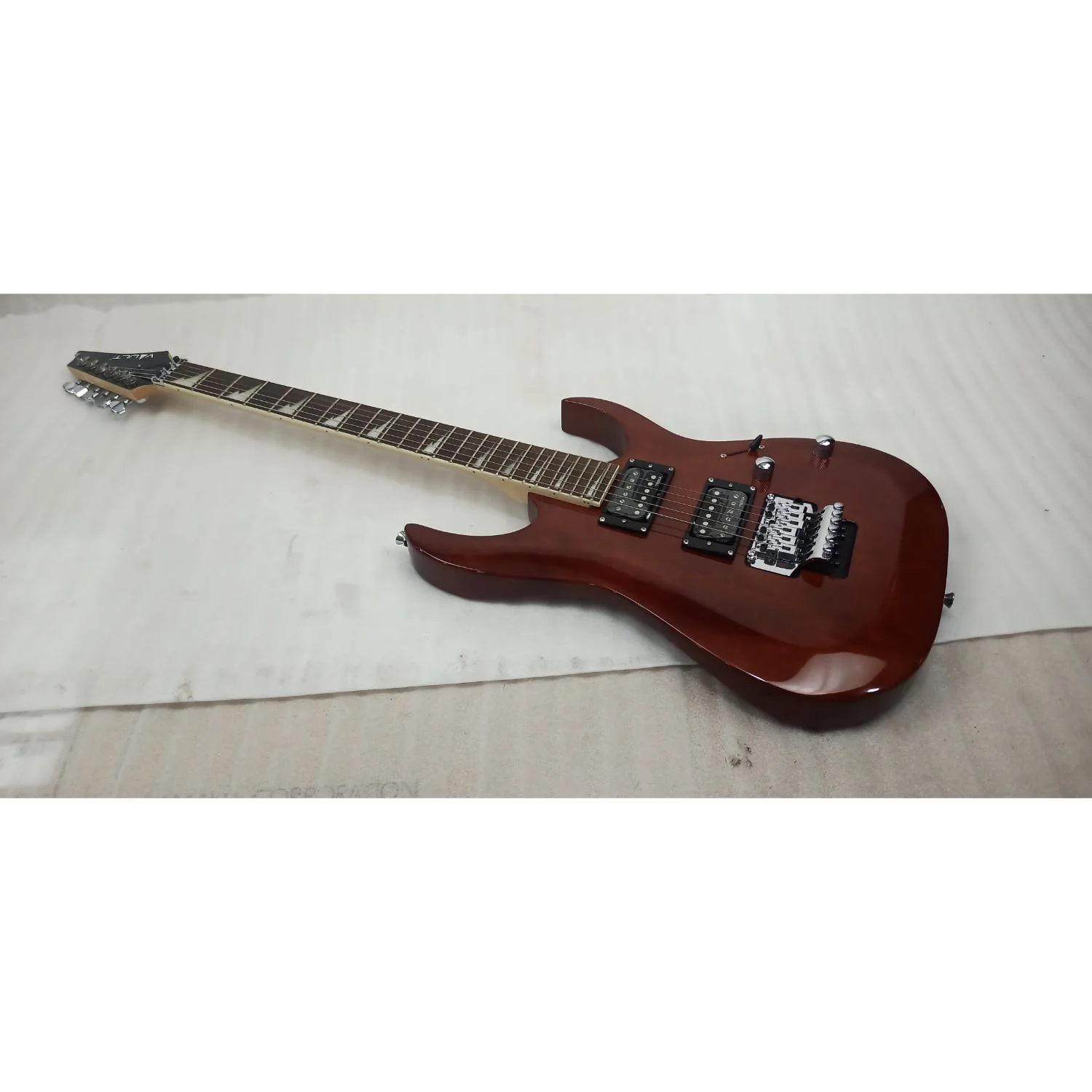Vault Performer Pro RG 6 String Electric Guitar - High Gloss Solid Mahogany - Open Box - Image 10