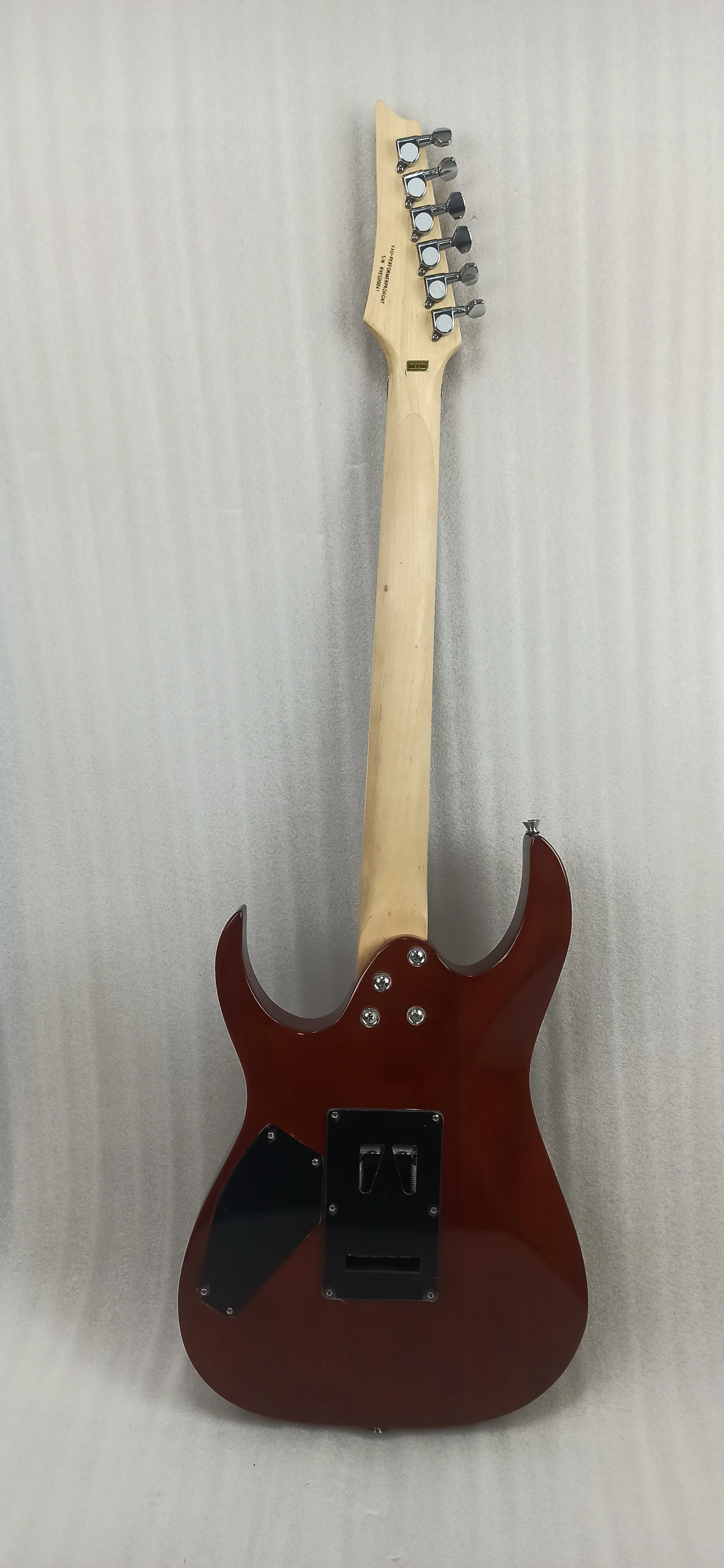Vault Performer Pro RG 6 String Electric Guitar - High Gloss Solid Mahogany - Open Box - Image 6