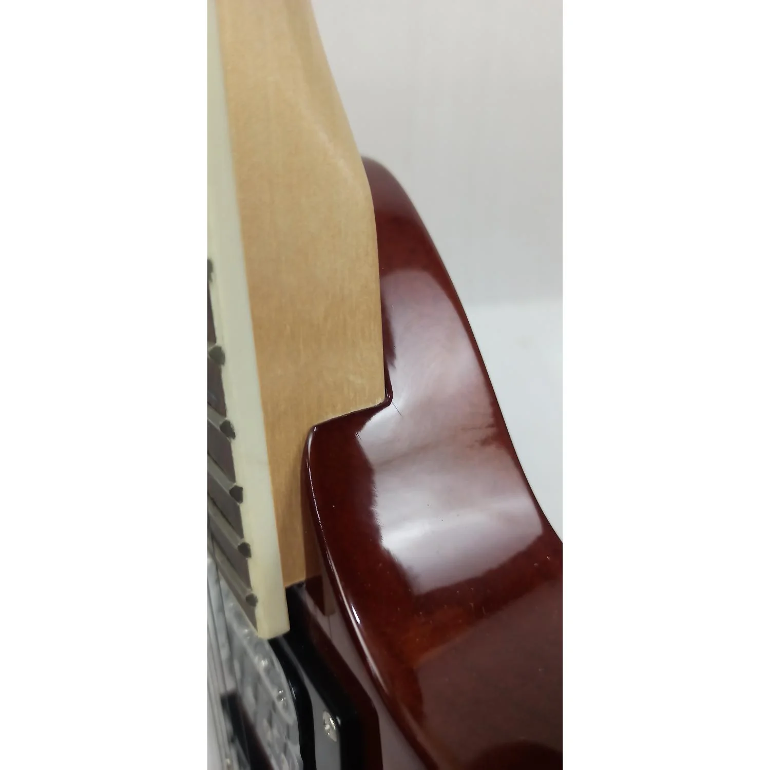 Vault Performer Pro RG 6 String Electric Guitar - High Gloss Solid Mahogany - Open Box - Image 8