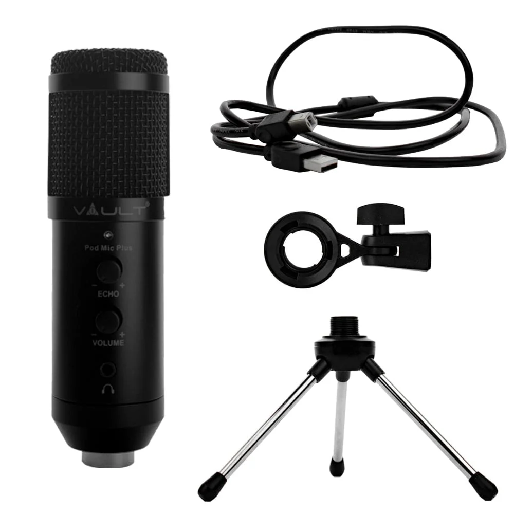 Vault Pod Mic Plus USB Condenser Podcast Microphone Kit - Open Box - Image 4