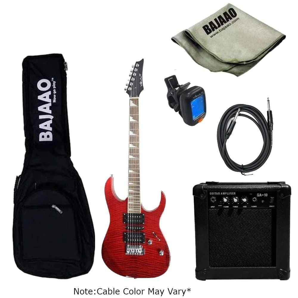 Vault RG1 Soloist Premium Electric Guitar with Gigbag, Amplifier, Tuner, Cable, Polishing Cloth & Ebook - Image 26