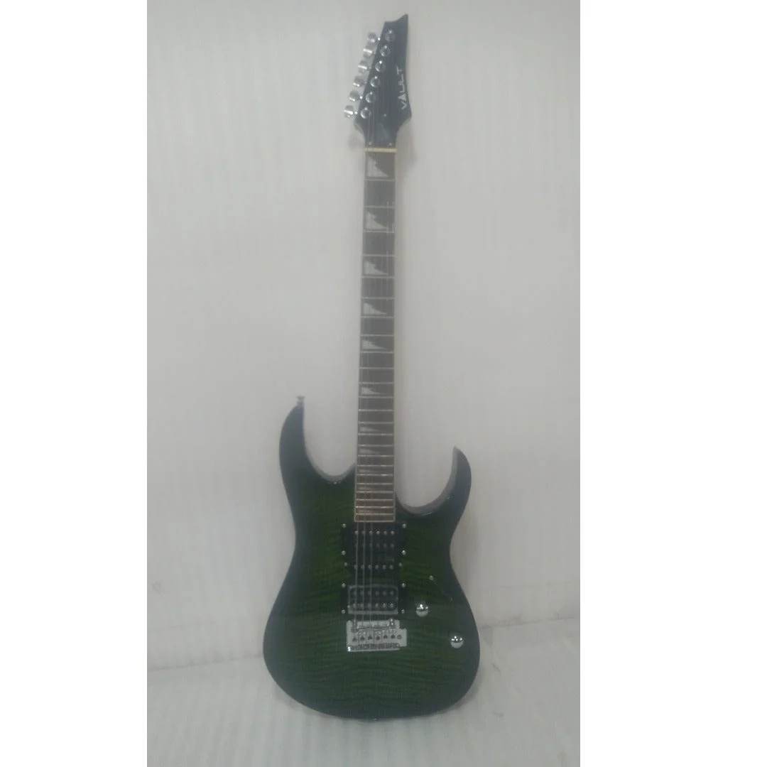 Vault RG1 Soloist Premium Electric Guitar - Transparent Green Burst - Open Box B Stock - Image 10