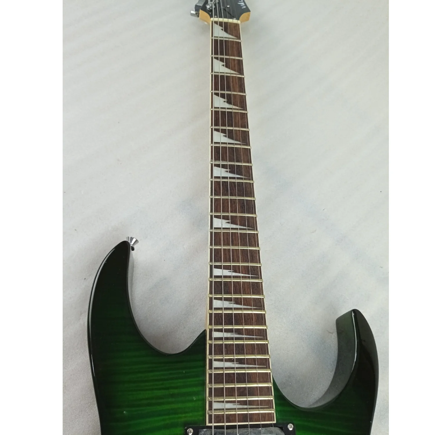 Vault RG1 Soloist Premium Electric Guitar - Transparent Green Burst - Open Box B Stock - Image 17