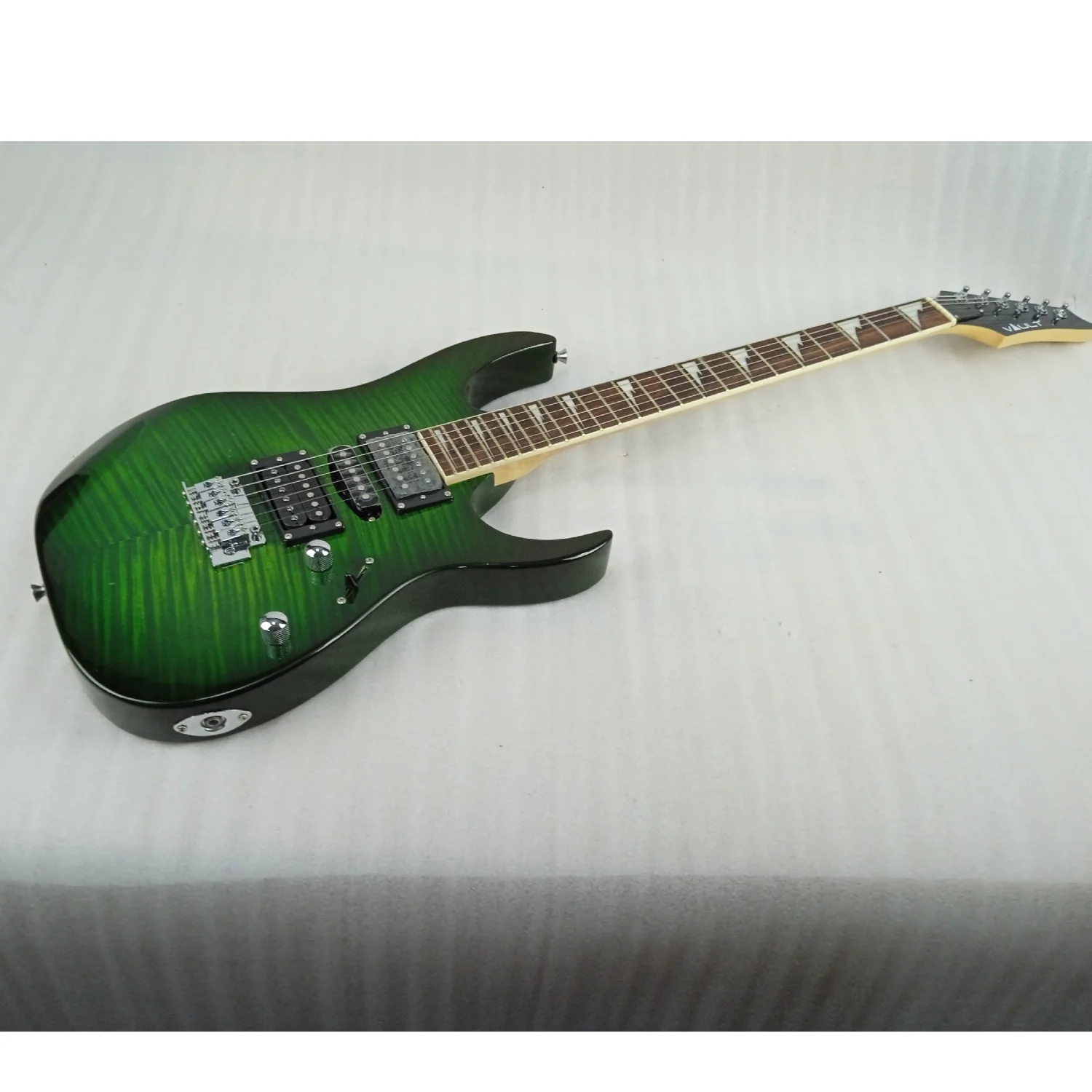 Vault RG1 Soloist Premium Electric Guitar - Transparent Green Burst - Open Box B Stock - Image 20