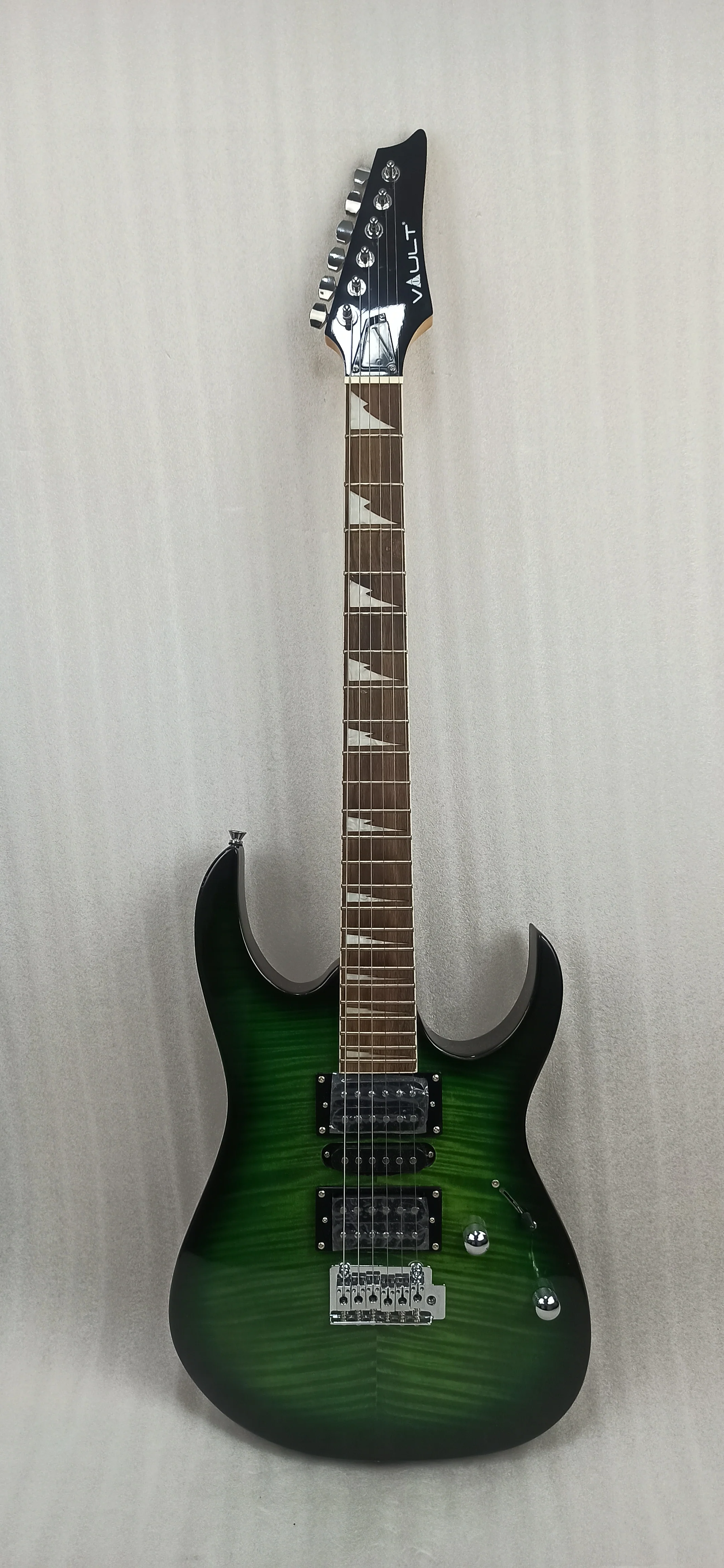 Vault RG1 Soloist Premium Electric Guitar - Transparent Green Burst - Open Box B Stock - Image 26