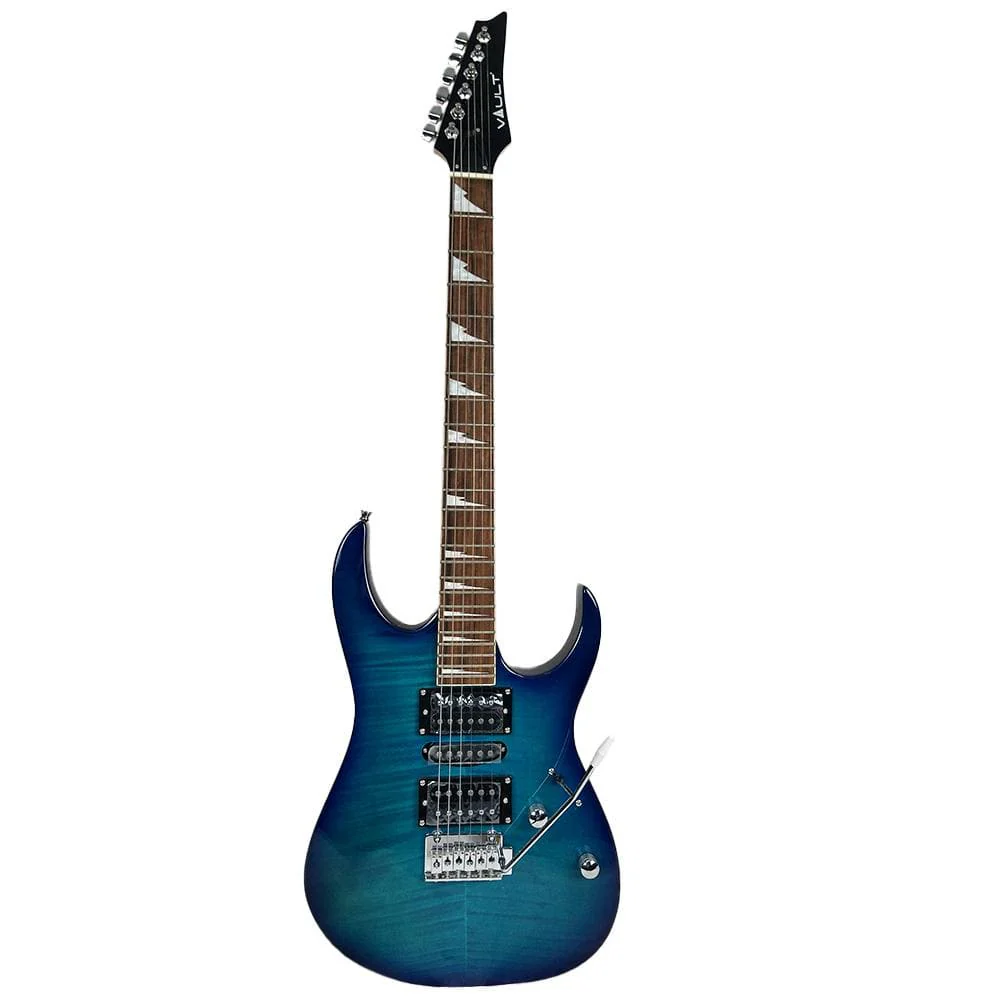 Vault RG1RW Soloist Style Electric Guitar With Digitech Element Guitar Processor Bundle - Image 7
