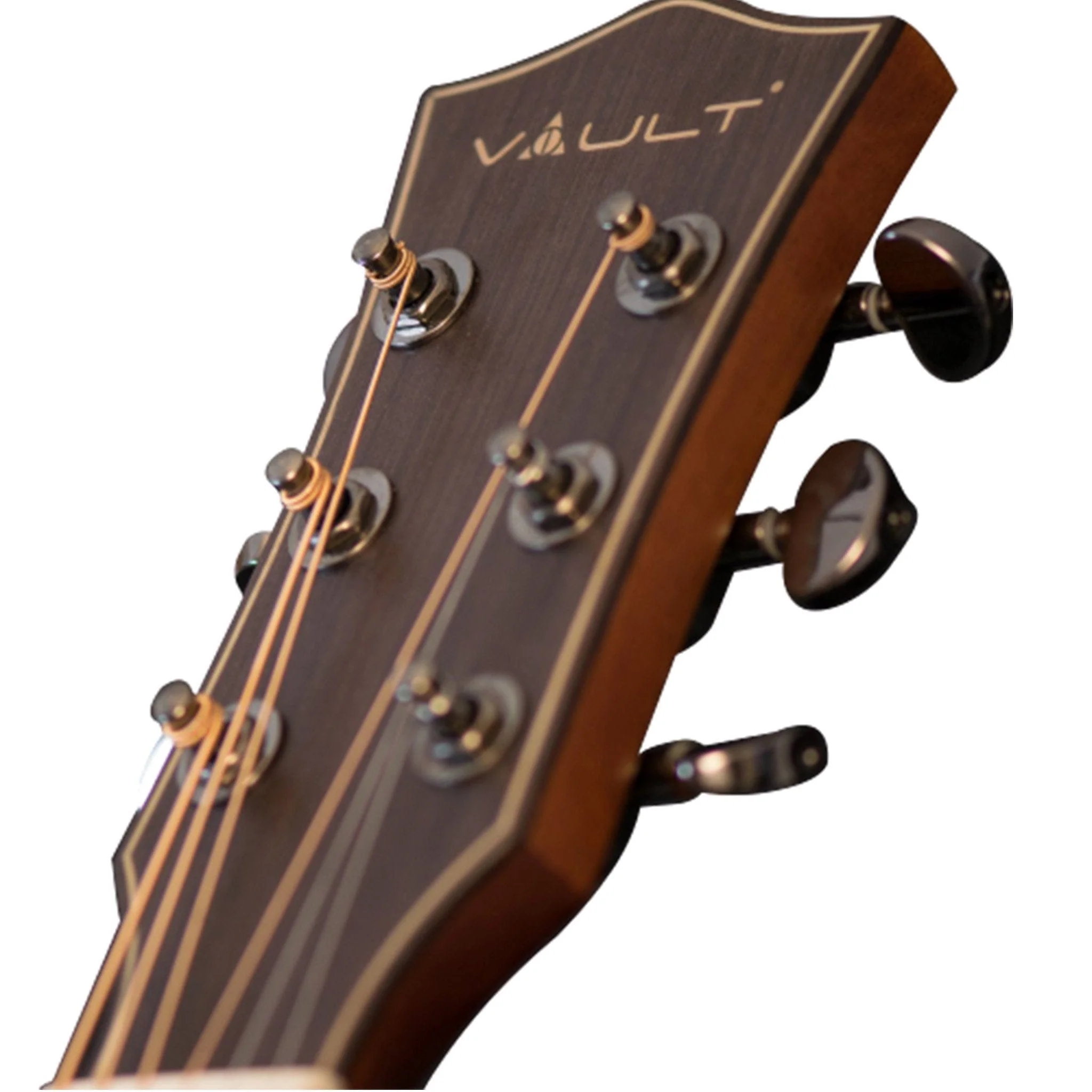 Vault S360T-SK 41 inch Premium Cutaway Electro Acoustic Guitar Bundle with Amplifier, Cable and Tuner - Image 7