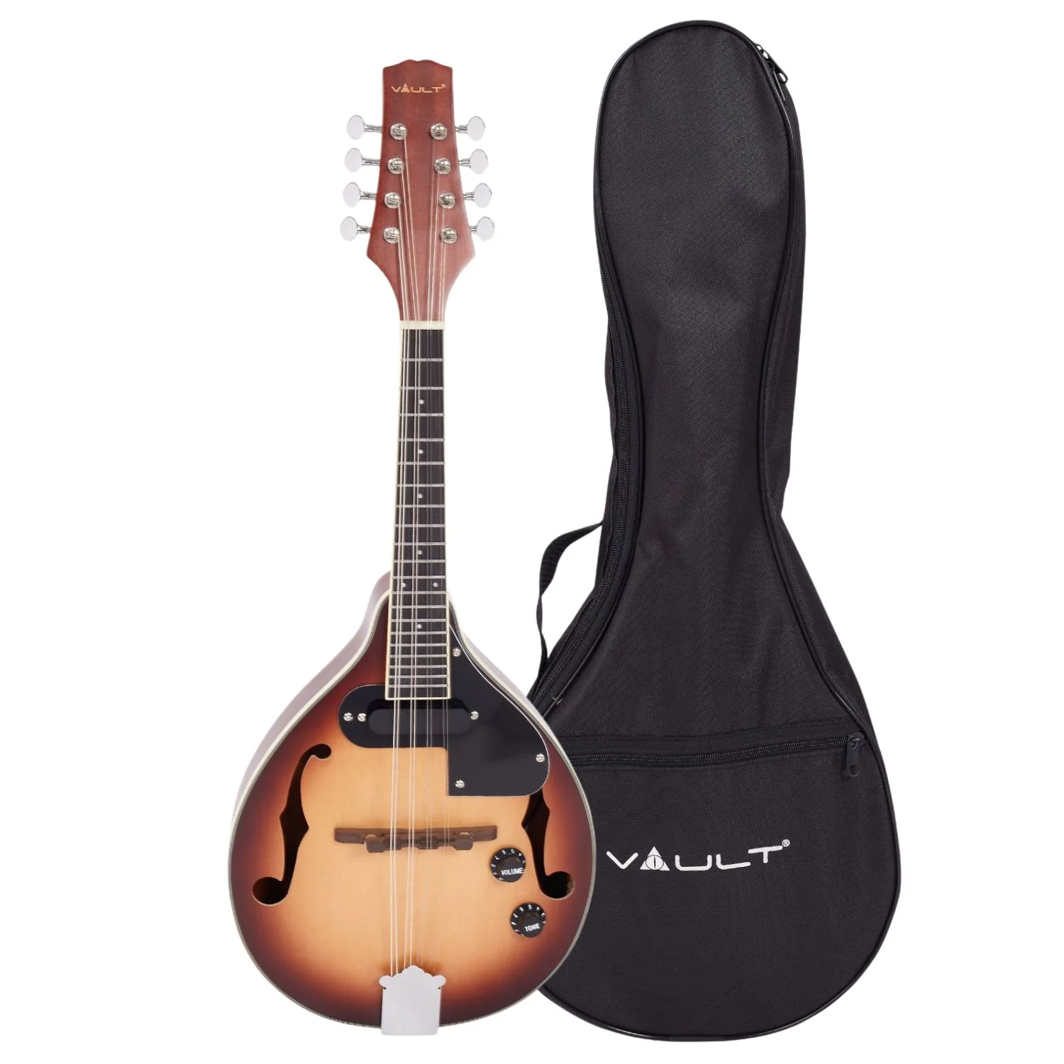 Vault Sajni A-Style Solid Spruce Top Electro-Acoustic Mandolin – Tobacco Sunburst, with EQ & Bag