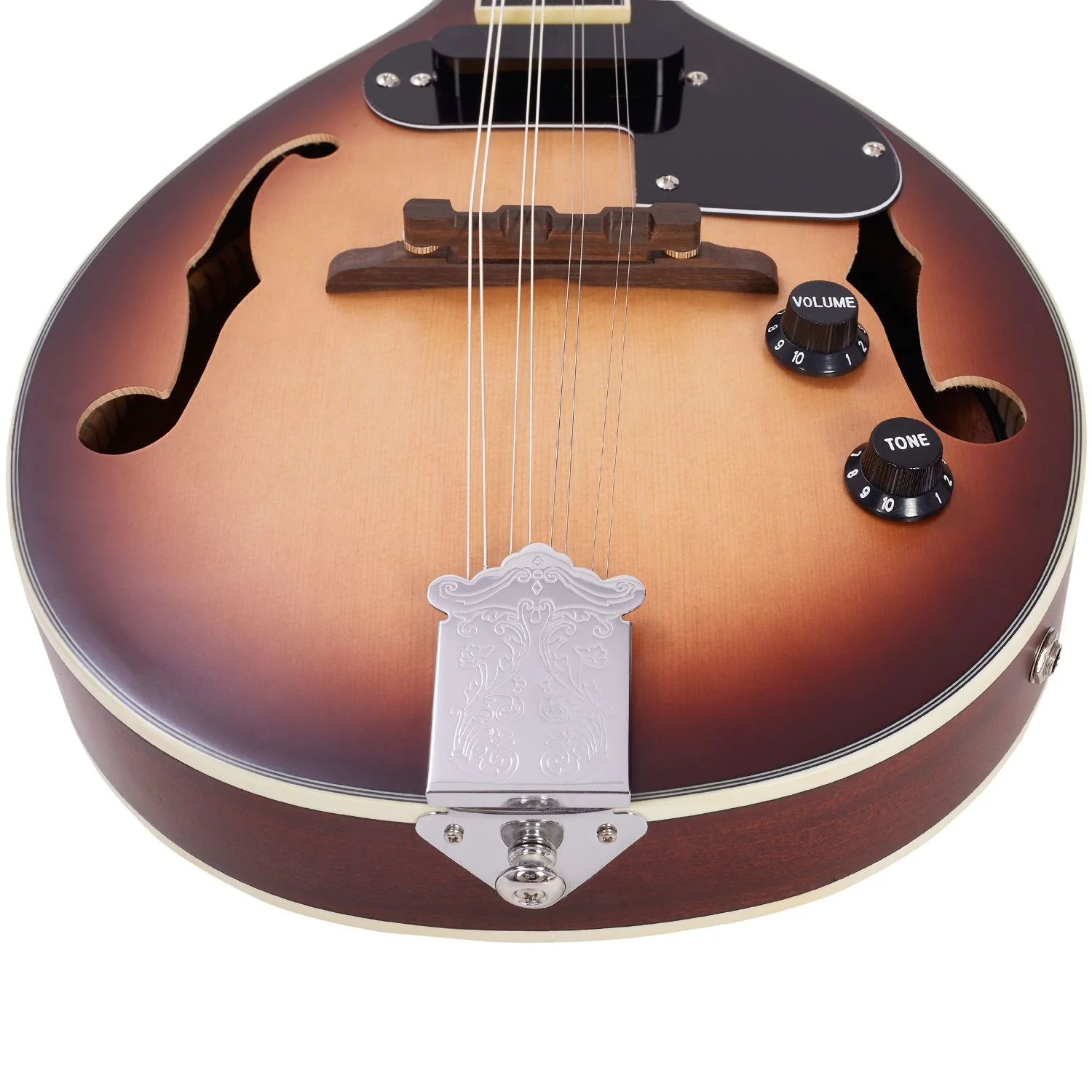 Vault Sajni A-Style Solid Spruce Top Electro-Acoustic Mandolin – Tobacco Sunburst, with EQ & Bag - Image 10