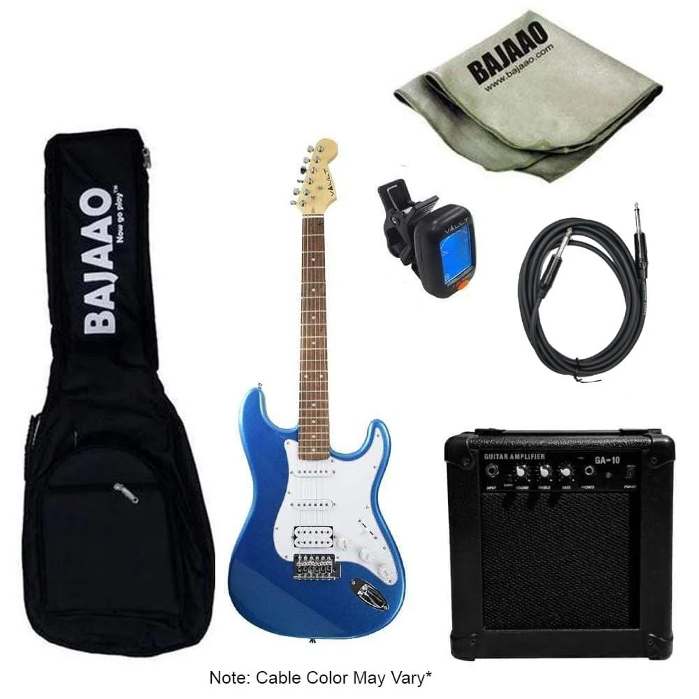 Vault ST1 Premium Electric Guitar with Gigbag, Amplifier, Tuner, Cable, Polishing Cloth & Ebook - Image 18