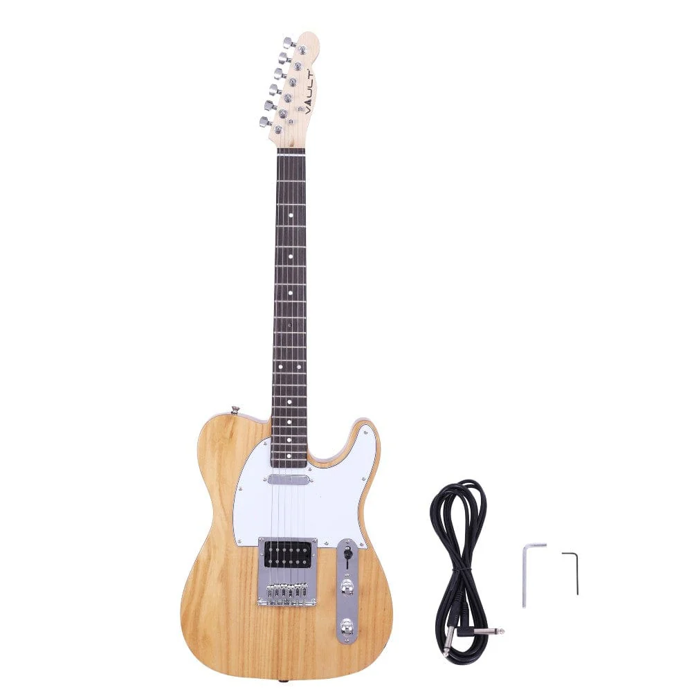 Vault TL1 Tele Style Electric Guitar with Gigbag, Amplifier, Tuner, Cable, Polishing Cloth & Ebook - Image 18