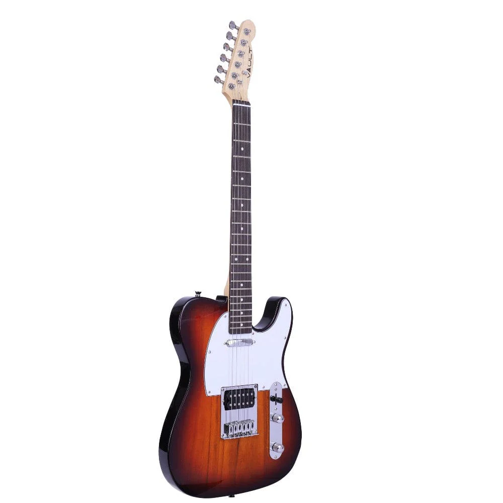 Vault TL1 Tele Style Electric Guitar with Gigbag, Amplifier, Tuner, Cable, Polishing Cloth & Ebook - Image 21