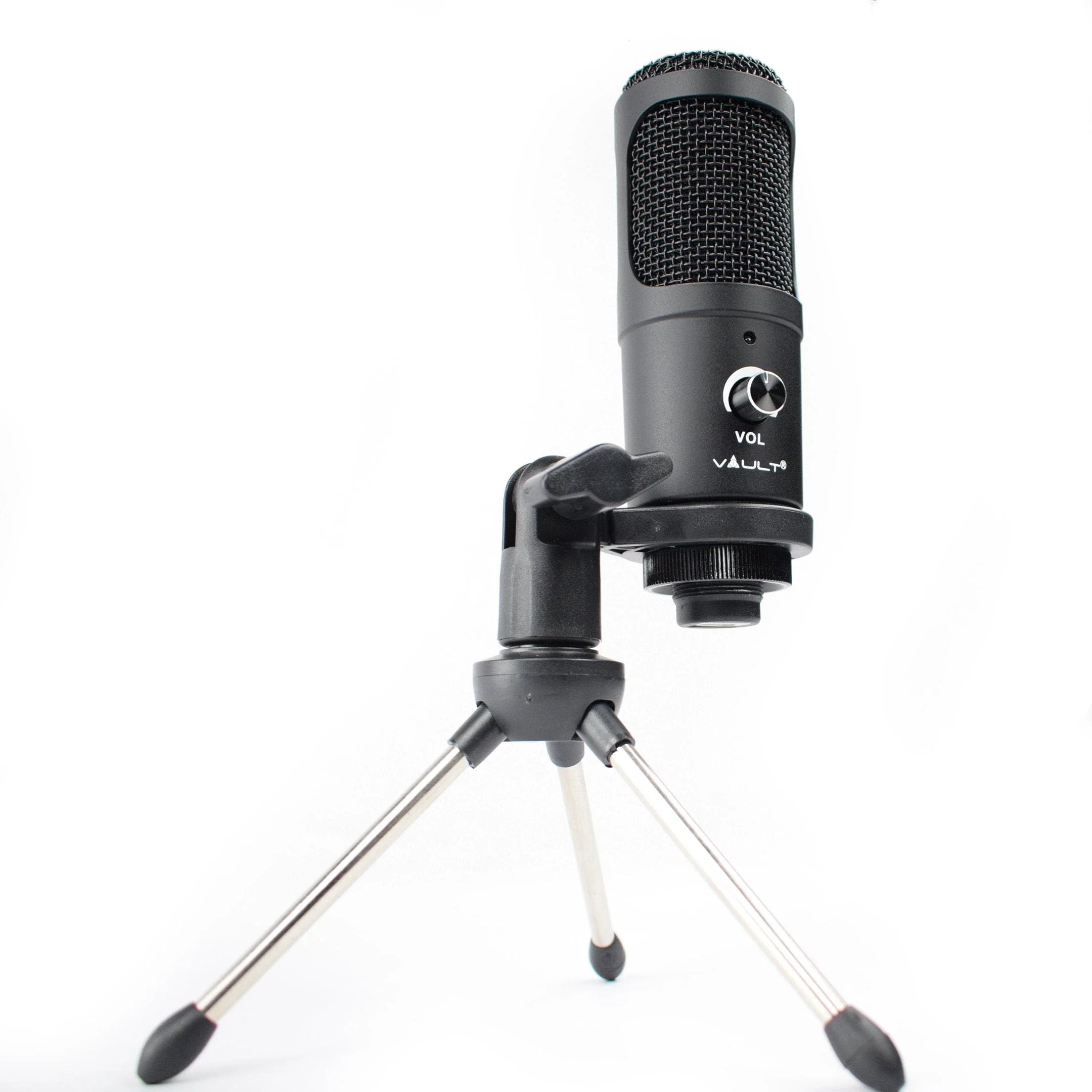 Vault UCM USB Condenser Podcast Microphone Kit - High-Performance Studio Condenser USB Microphone With Tripod Stand, Volume for YouTube, Videos, Singing, Recording, Gaming, Podcasting, Speech, Conference, Meeting, etc. - Image 4