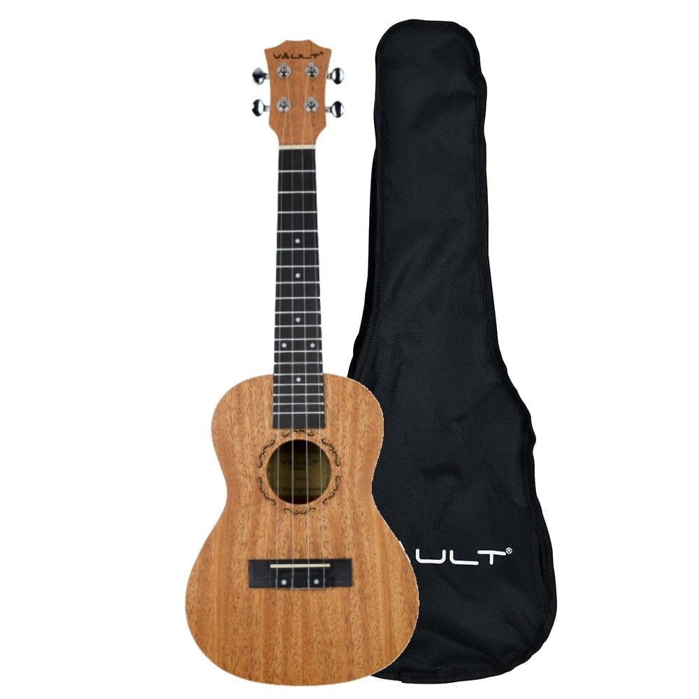 Vault UK-2000C 23-Inch Solid Mahogany Top Premium Concert Ukulele With Gigbag - Image 14