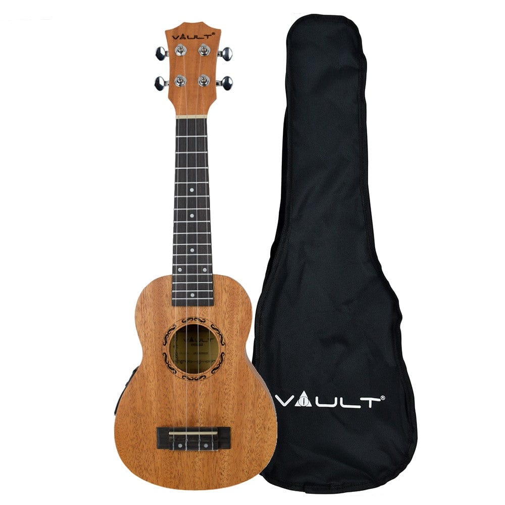 Vault UK-2000S 21-Inch Solid Mahogany Top Premium Soprano Ukulele With Gigbag - Image 13