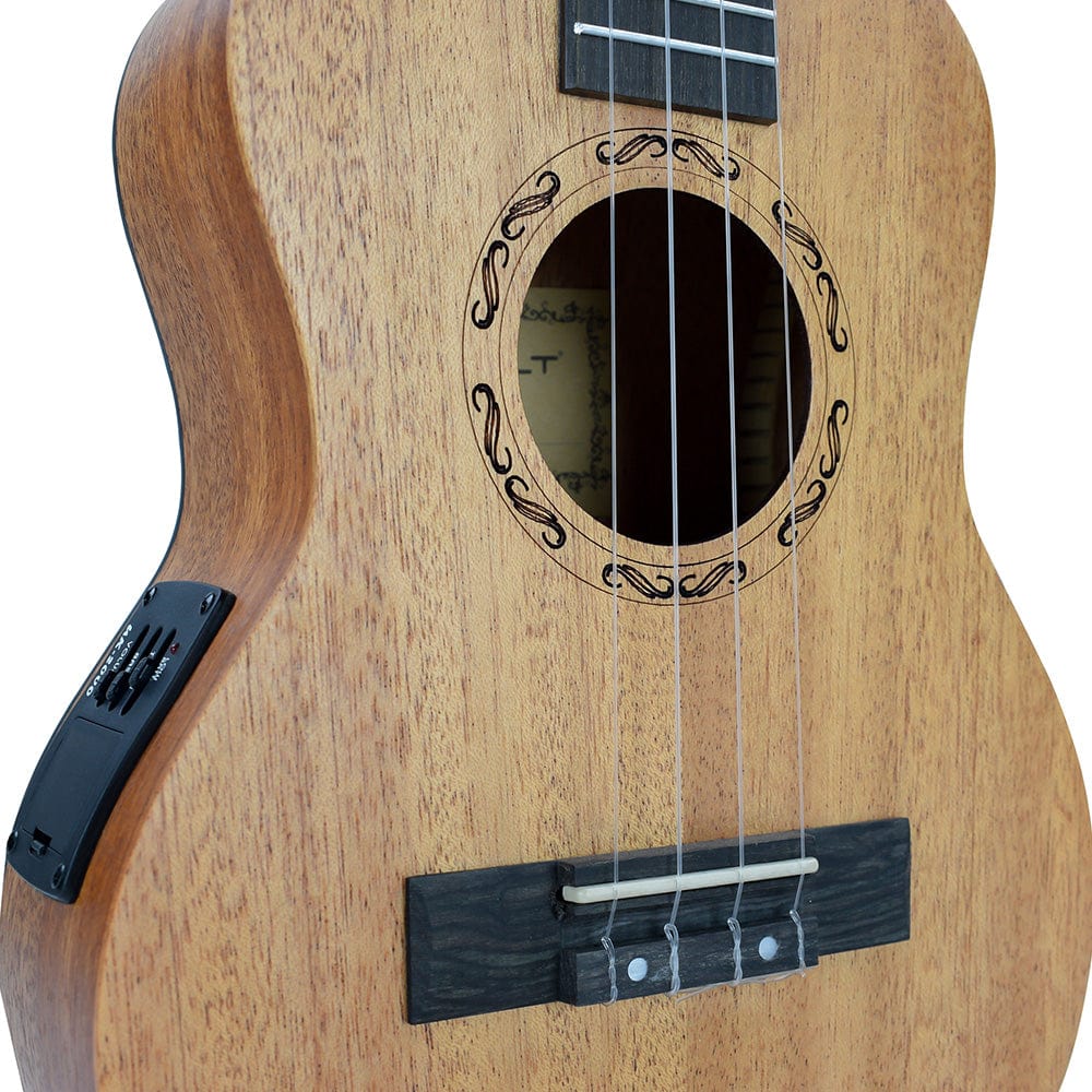 Vault UK-2000T 26-Inch Solid Mahogany Top Premium Tenor Ukulele With Gigbag - Image 4