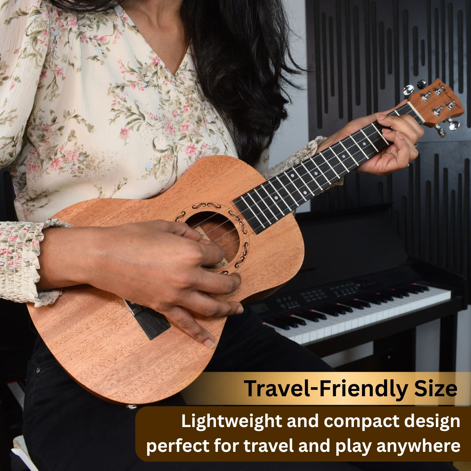 Vault UK-2000TCE 26-Inch Solid Mahogany Top Premium Electro-Acoustic Tenor Ukulele With EQ & Gigbag - Image 4