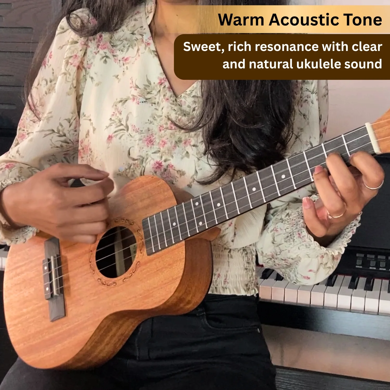 Vault UK-2000TCE 26-Inch Solid Mahogany Top Premium Electro-Acoustic Tenor Ukulele With EQ & Gigbag - Image 5