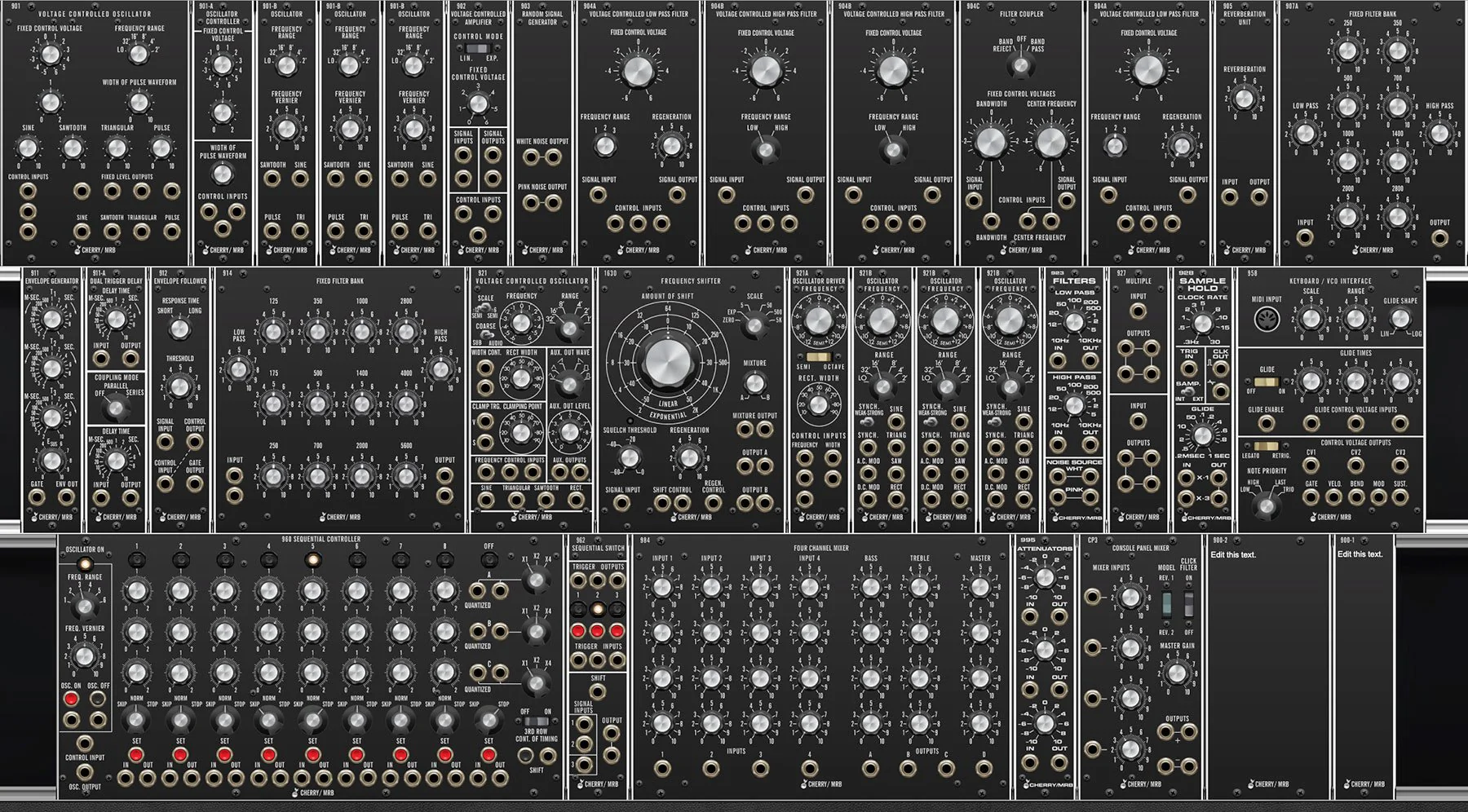 Cherry Audio Year Three Collection assembles all Cherry Audio/MRB brand modules for Voltage Modular – Professional Audio Software & Plugin