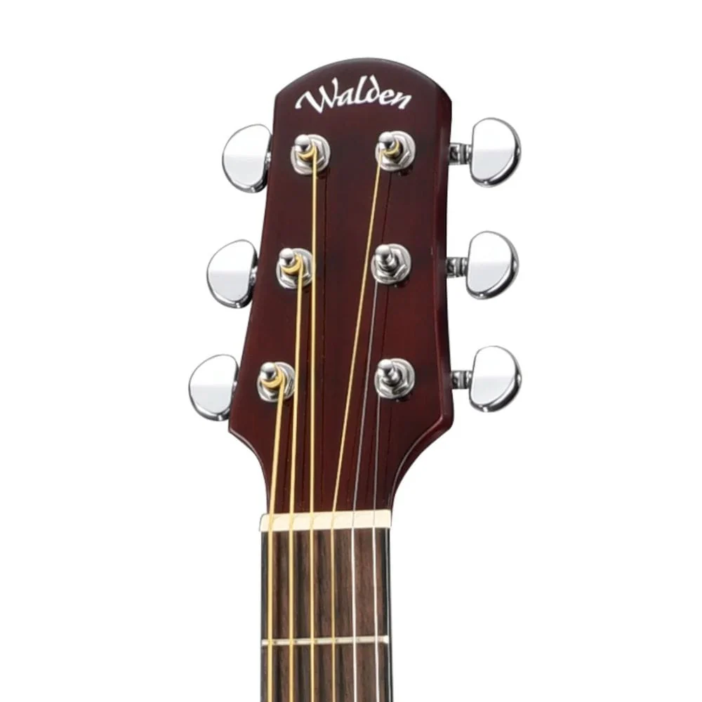 Walden D450CE Dreadnought Cutaway 6 String Electro Acoustic Guitar with Gig Bag - Image 4