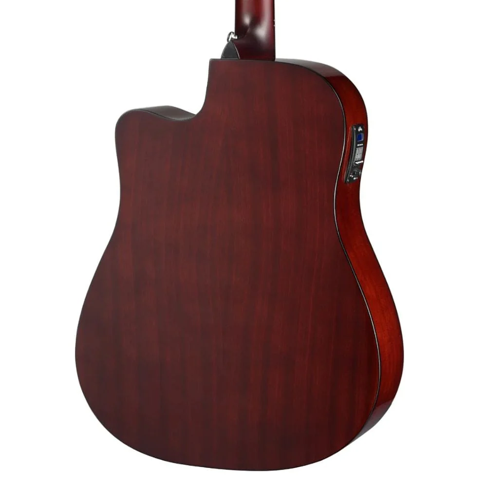 Walden D450CE Dreadnought Cutaway 6 String Electro Acoustic Guitar with Gig Bag - Image 5