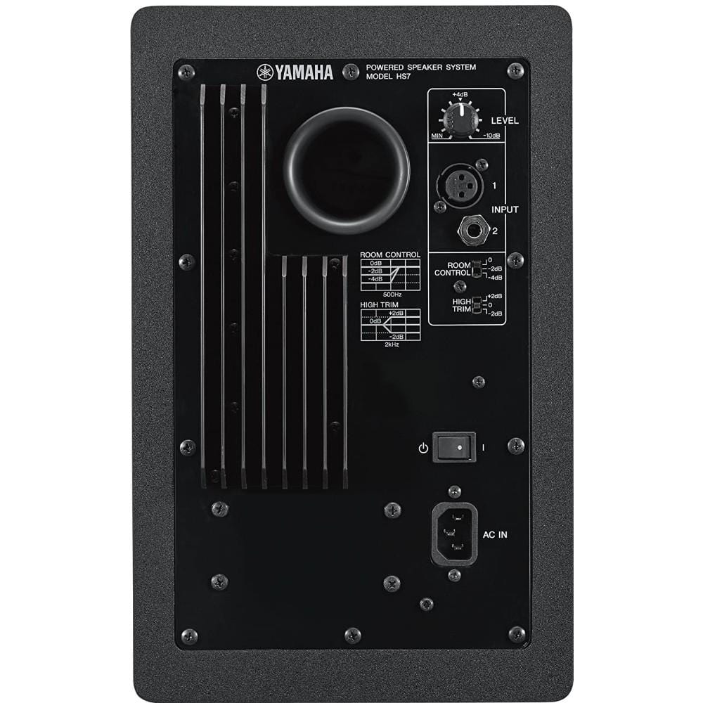 Yamaha HS7 Two Way 6.5inch Active Monitor with Isolation Pads, Cable and Ebook - Pair - Image 5
