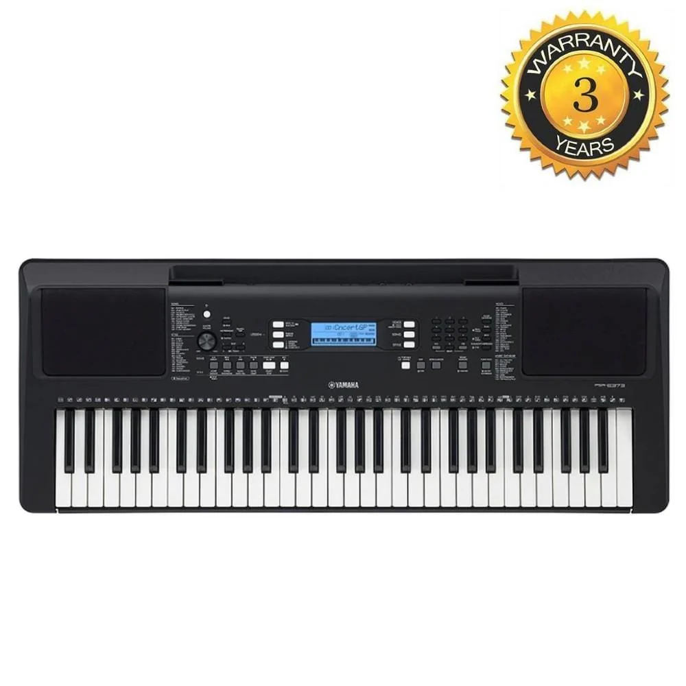 Yamaha PSR-E373 Touch Sensitive Portable Keyboard with Adapter - Image 11