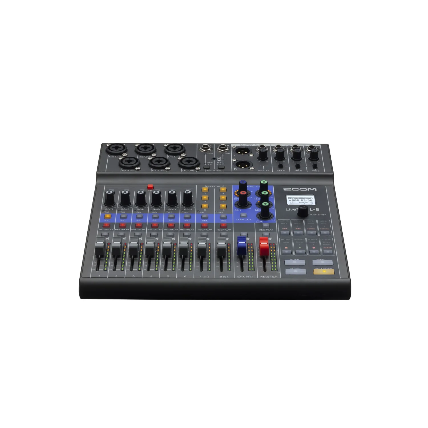 Zoom L 8 Livetrak Podcasting Mixer - Image 4